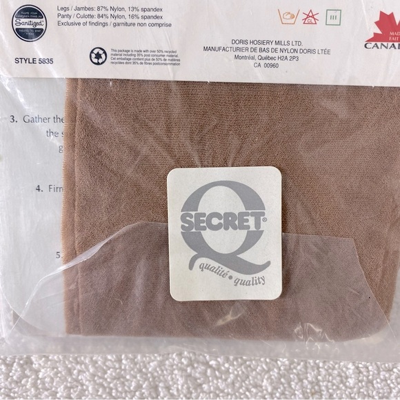 Vintage Secret Silky Shapers Pantyhose in Neutral NWT - Picture 5 of 7